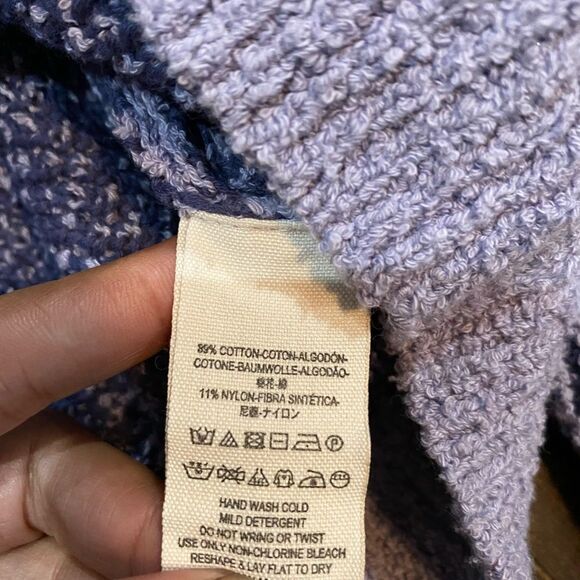 FREE PEOPLE Purple Sweater High Low XS - Picture 5 of 8